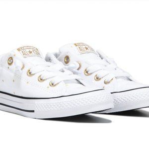 New Converse Chuck Taylor All Star Sneakers white with gold stars